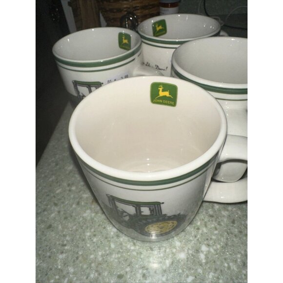 John Deere Tractor Cup Mug Nothing Runs Like A Deere Replacement Gift Gibson Two - Picture 4 of 4